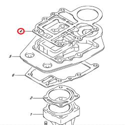 Прокладка под блок Suzuki DT9.9-15 (Osaka)