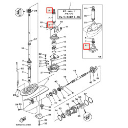Кольцо уплотнительное помпы Yamaha 25-30 93210-26130 (YUELANG)