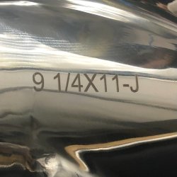 Гребной винт Yamaha 9.9-15, F9.9-F20 (3x9-1/4x11) (Сталь)