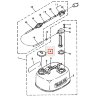 Крышка металлического топливного бака 12 литров Yamaha