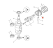 Поршень Yamaha F8-9,9 Hidea Marlin Gladiator (PREMARINE)