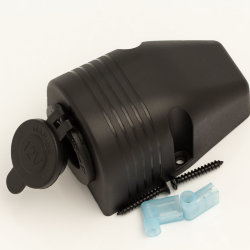 Силовая розетка 12V накладная одиночная