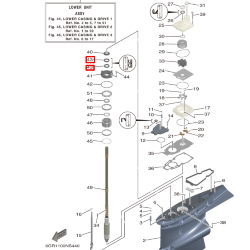 Сальник торсионного вала для YAMAHA F425 (Yamaha)