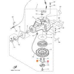 Стопор-упор ручного стартера YAMAHA F4-F6 (PREMARINE)