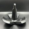 Якорь речной 3-х лепестковый (черный) с ПВХ покрытием 6.8кг (15LB) (Allshine)