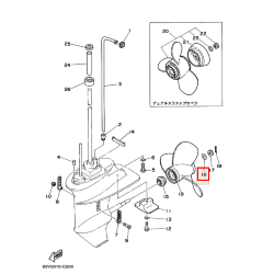 Шайба крепления гребного винта Yamaha 6-8 (6G1), 9.9-15 (63V) (Osaka)