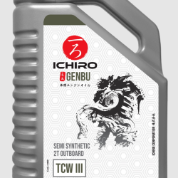 Масло для лодочных моторов ICHIRO GENBU SEMI SYNT 2T OUTBOARD TC-W3 (BLUE) 1Л.