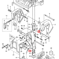 Уплотнительное кольцо Tohatsu 8-9.8 (3B2-62415-00; 9.8F-03.02) (YUELANG)
