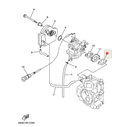 Прокладка карбюратора Yamaha F2-F2,5 (PREMARINE)