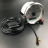Спидометр аналоговый до 60 км/ч с GPS-модулем (белый, хромированный ободок)
