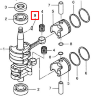 Шпонка маховика Tohatsu 6-9.8, MFS6 (PREMARINE)