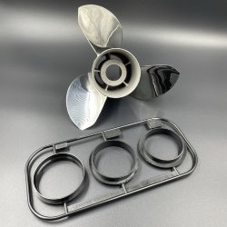 Гребной винт без втулки 20-30 лс (под проставку) (3x10-1/8x15) Ballistic Stainless Steel (Michigan)