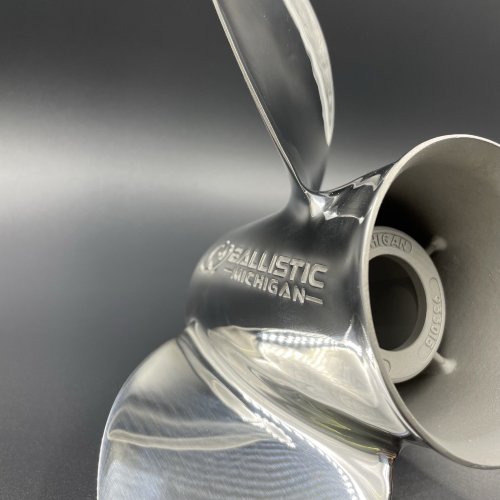 Гребной винт без втулки 20-30 лс (под проставку) (3x10-1/8x15) Ballistic Stainless Steel (Michigan)