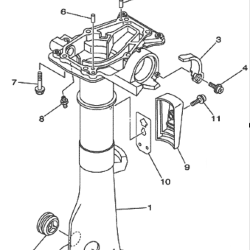 Прокладка под блок Yamaha F2-2.5 (PREMARINE)