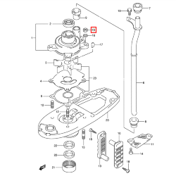 Гайка тяги вкл. скорости Suzuki DT9.9-40, DF2.5-50, DF4-60(A) (Suzuki)