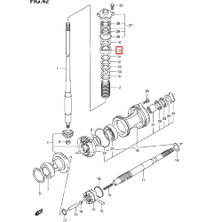 Подшипник роликовый Suzuki DF40-140(A) (25x52x19.25) (Sinera)