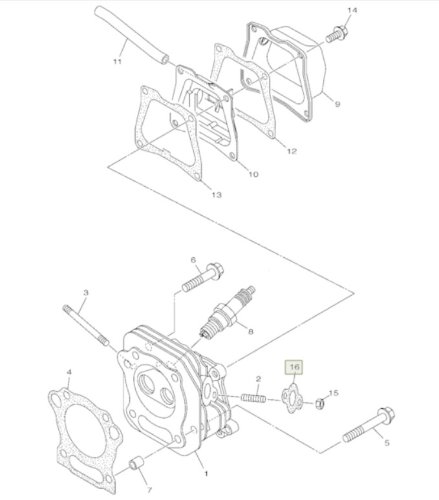 Прокладка выпускного коллектора Yamaha SRX120 (Yamaha)