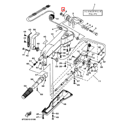 Гайка самоконтрящаяся мультирумпеля Yamaha 40-225, F20-130 (Yamaha)