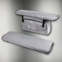 Комплект накладок лодочных 100x24x4 ПВХ (Серый)