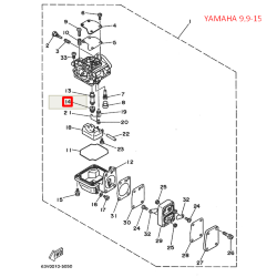 Жиклер главный Yamaha 9.9-15 (Yamaha)