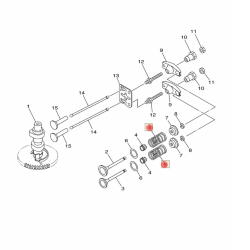 Пружина клапана YAMAHA F4-F6 / (PREMARINE)