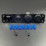 Панель управления (1 тумблер вкл/выкл, 2 USB, розетка 12V, вольтметр) (PREMARINE)