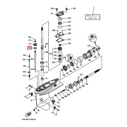 Кольцо уплотнительное корпуса сальника оси включения хода Yamaha 40-50 F25-350
