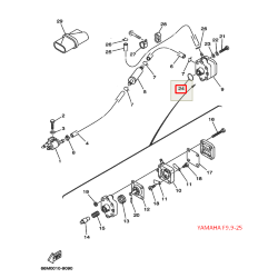 Уплотнение топливного насоса Yamaha F2-25 (93210-20M65)