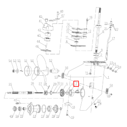 Подшипник шпх Tohatsu 8-9,8 (20x47x14) (PREMARINE)