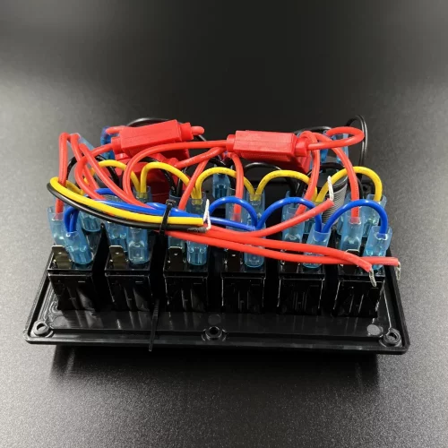 Панель управления (6 тумблеров вкл/выкл, 2 USB, розетка 12V, вольтметр) (PREMARINE)