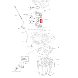 Сальник масляного насоса Yamaha f300-350 (Yamaha)