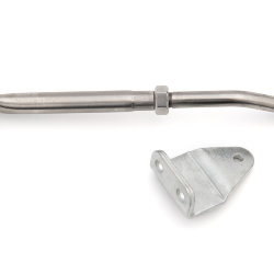Тяга рулевая с проушиной YK7-T3S, 265-295 мм, нерж.