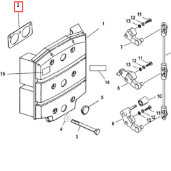 Прокладка паронитовая MERCURY 135/150/175/200  (Quicksilver)