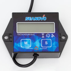 Тахометр/счетчик моточасов SEANOVO HM011G провод 1,7м