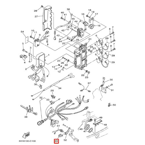 Скоба пружинная Yamaha 40-140 663825550100