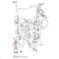 Фильтр топливный Suzuki DF200-300 (вставка сменная) (Osaka)