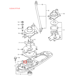 Сальник редуктора Suzuki DT 75-85 (20x32x5) (Osaka)