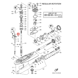 Сальник Yamaha картера F6-9,9;тяги реверса F300-350 (12x22x7) (Yamaha)
