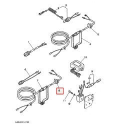 Уплотнение в поддон под проводку Yamaha 25-30; 40-50 (Япония)