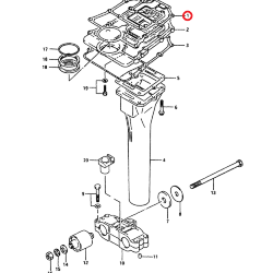 Прокладка под блок Suzuki DT40 (Omax)