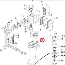 Прокладка под блок Yamaha 6-8 (Sinera)