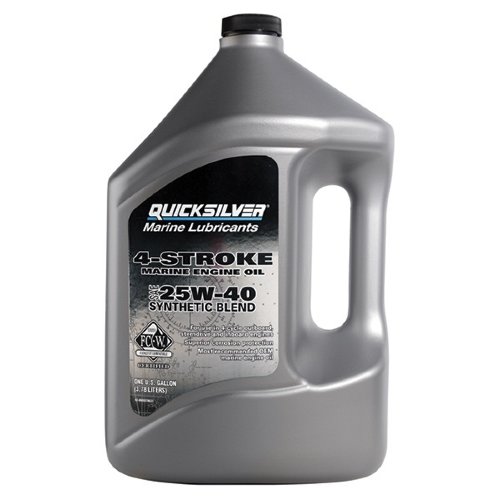 Масло моторное Quicksilver 4-тактное 25W40 полусинтетическое (4 л)