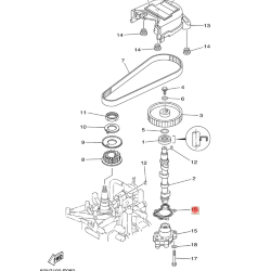 Прокладка масляного насоса Yamaha F6-F9.9  (PREMARINE)