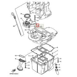 Уплотнение маслонасоса Yamaha F100-250