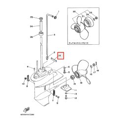 Уплотнение корпуса редуктора Yamaha 9.9-15 (Япония)