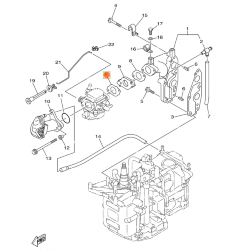 Прокладка карбюратора YAMAHA F8-9,9 HIDEA  (PREMARINE)