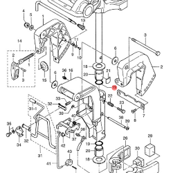 Уплотнительное кольцо Tohatsu 8-9.8B (3B2-62415-00; 9.8F-03.02) (PREMARINE)