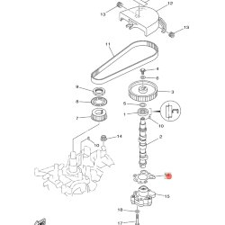 Прокладка крышки насоса Yamaha F9,9-15 (PREMARINE)