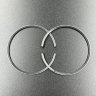 Кольца поршневые, комплект на один поршень Yamaha 40-50 (STD) (2Ring) (Omax)