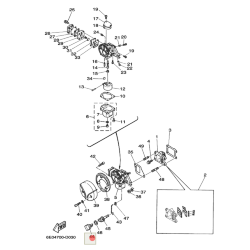 Рычаг заслонки обогащения YAMAHA 4-5 HIDEA 3F (PREMARINE)
